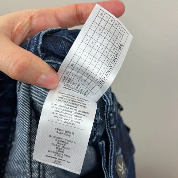 One Teaspoon Freebirds Jeans Size 26 High Rise Dark Wash Distressed Frayed Hem - Picture 13 of 13